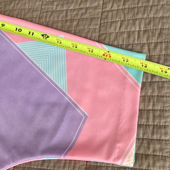 Charleston Fashions Vintage 80s Pastel Pullover KnitTop w Side Tie Sash  14/16 - Picture 6 of 9